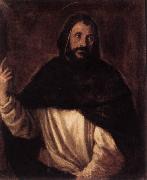 TIZIANO Vecellio St Dominic  st oil painting on canvas